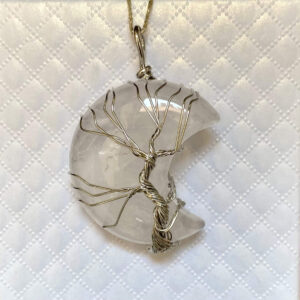 Μεδαγιόν σε σχήμα Φεγγαριού από Kρύσταλλο Βράχου