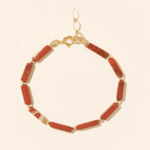 Βραχιόλι Camille Κόκκινος Jaspis