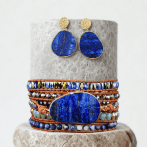 Λαζουλίτης σε σχήμα οβάλ – Σετ