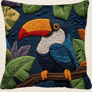 Vintage μαξιλαροθήκη από τουκάν