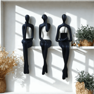 Αφηρημένο γλυπτό - Μαύρο 3 τεμ