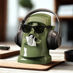 Μοντέρνα πολυλειτουργική θήκη για χαρτοπετσέτες - πράσινο