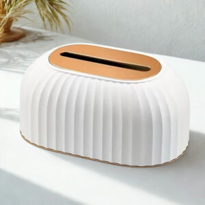 Κομψή θήκη για χαρτοπετσέτες - λευκή