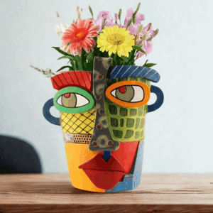 Αφηρημένη γλάστρα – πρόσωπο