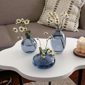 Κομψό σετ 3 βάζων σε μπλε χρώμα