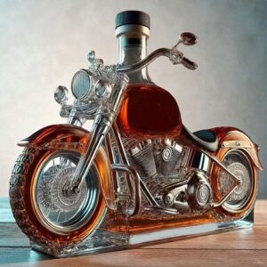Γυάλινη θήκη ποτών - μοτοσυκλέτα