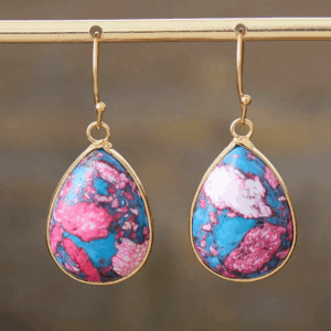 Cotton Candy Ιασπις Σκουλαρίκια