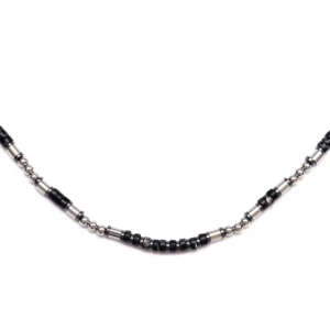 Κολιέ από σκούρο μέταλλο για άνδρες