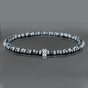 Βραχιόλι από άβακα με αιματίτη