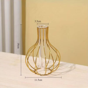 Βάζο σε σχήμα φιάλης – χρυσό χρώμα