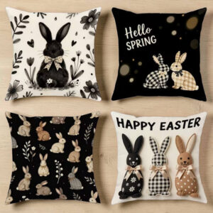 Σετ μαξιλαροθήκης Vintage Κουνέλι 4 τεμαχίων